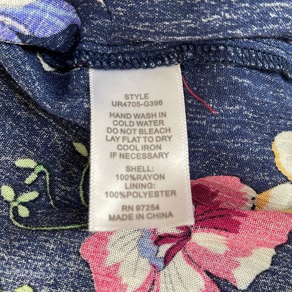 Blue floral maxi dress NWT - Picture 7 of 7